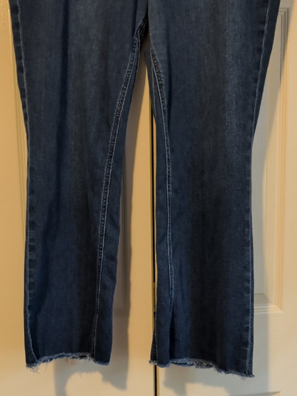 Kut from the Kloth Kelsey Fab Ab Ankle Flare Denim Jeans Dark Wash Plus - Picture 5 of 10